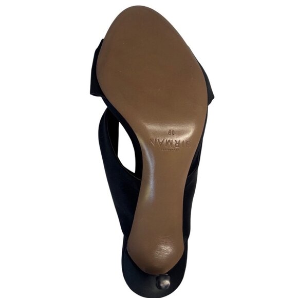 Alexandre Birman Kacey 85 Satin Mule Sandal Black Size 8 New In Box - Picture 5 of 12